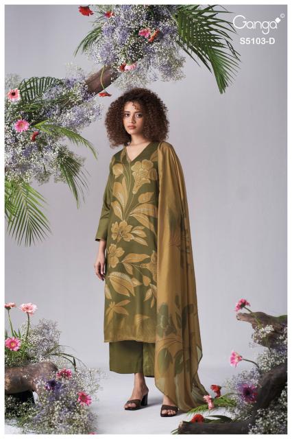 Ganga dhyana 5103 dress material wholesale